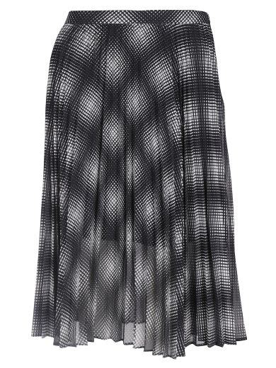 michael kors black and white checked skirt|Michael Kors pleated skirts.